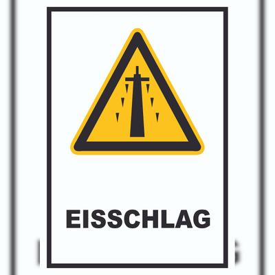 HB-Druck Eisschlag Schild A0 (841x1189mm)