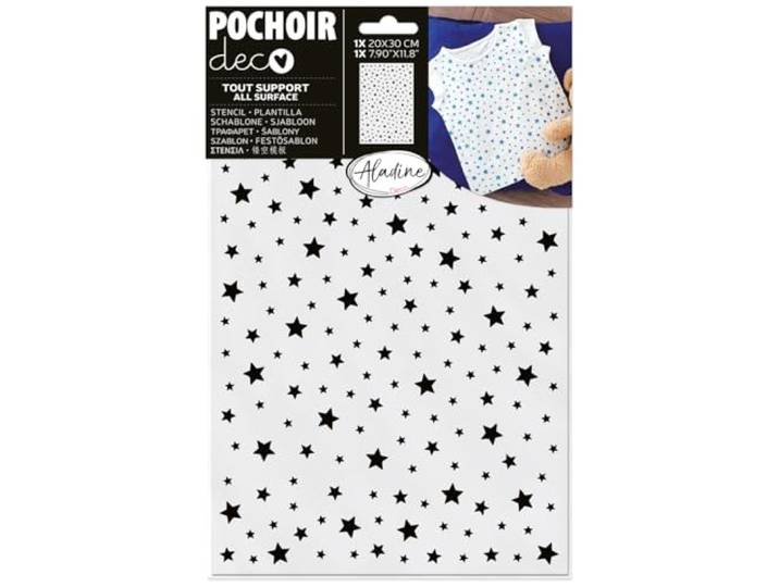 Decoratieve textielsjabloon kleding sterren