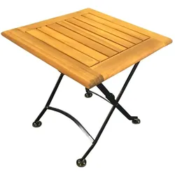 Sedex Sedex Beistelltisch Flex 45x45 cm aus Akazienholz – Schwarz, klappbar