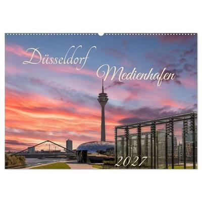 Düsseldorf Medienhafen (Wandkalender 2027 DIN A2 quer), CALVENDO Monatskalender