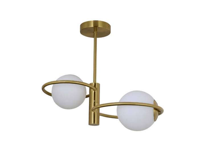 Deckenleuchte Dorado, Goldfarben, Glas, 53.5x47.5 cm, RoHS, Lampen & Leuchten, Innenbeleuchtung, Deckenleuchten, Deckenleuchten