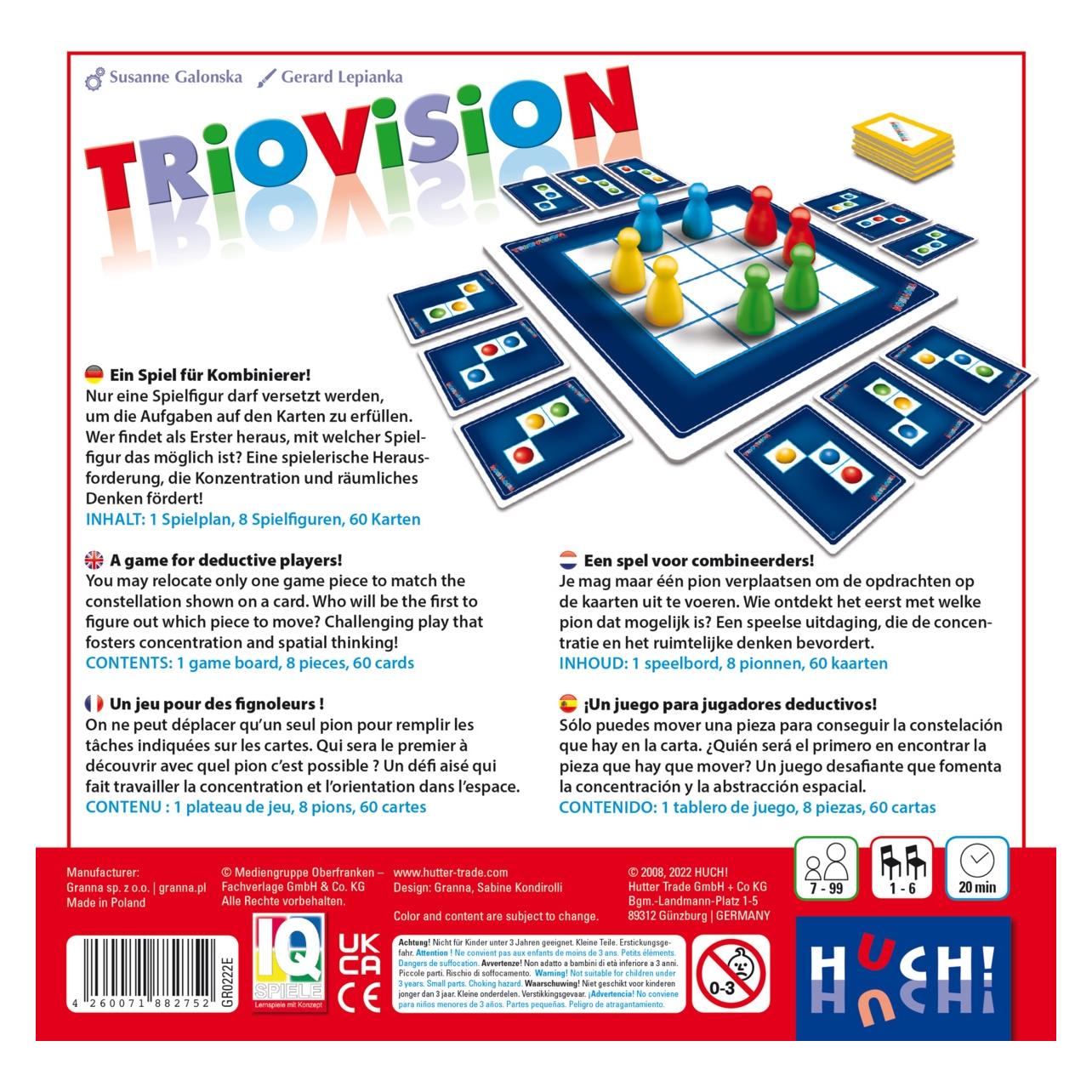Huch Triovision (Deutsch, Französisch, 1 - 6 Spieler) (882752)