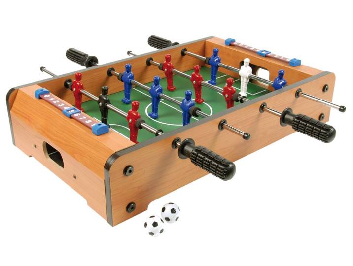 Tafelvoetbalspel Mini - Hout - 50 cm - 4 stangen