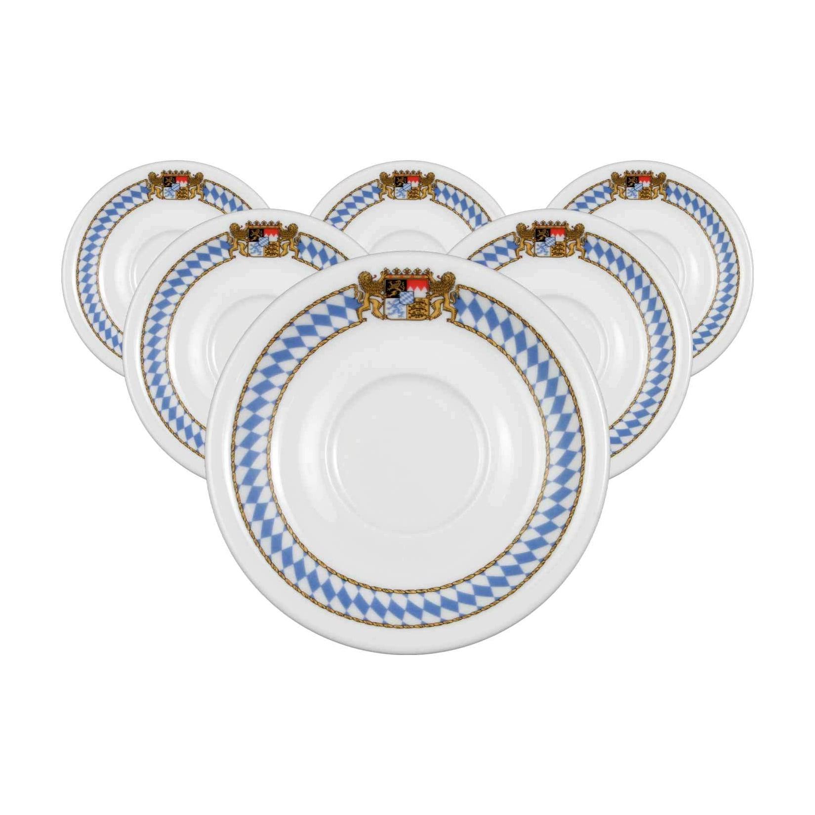 Seltmann Weiden Kaffeeuntertassen Compact Bayern ø 14,7 cm 6er Set