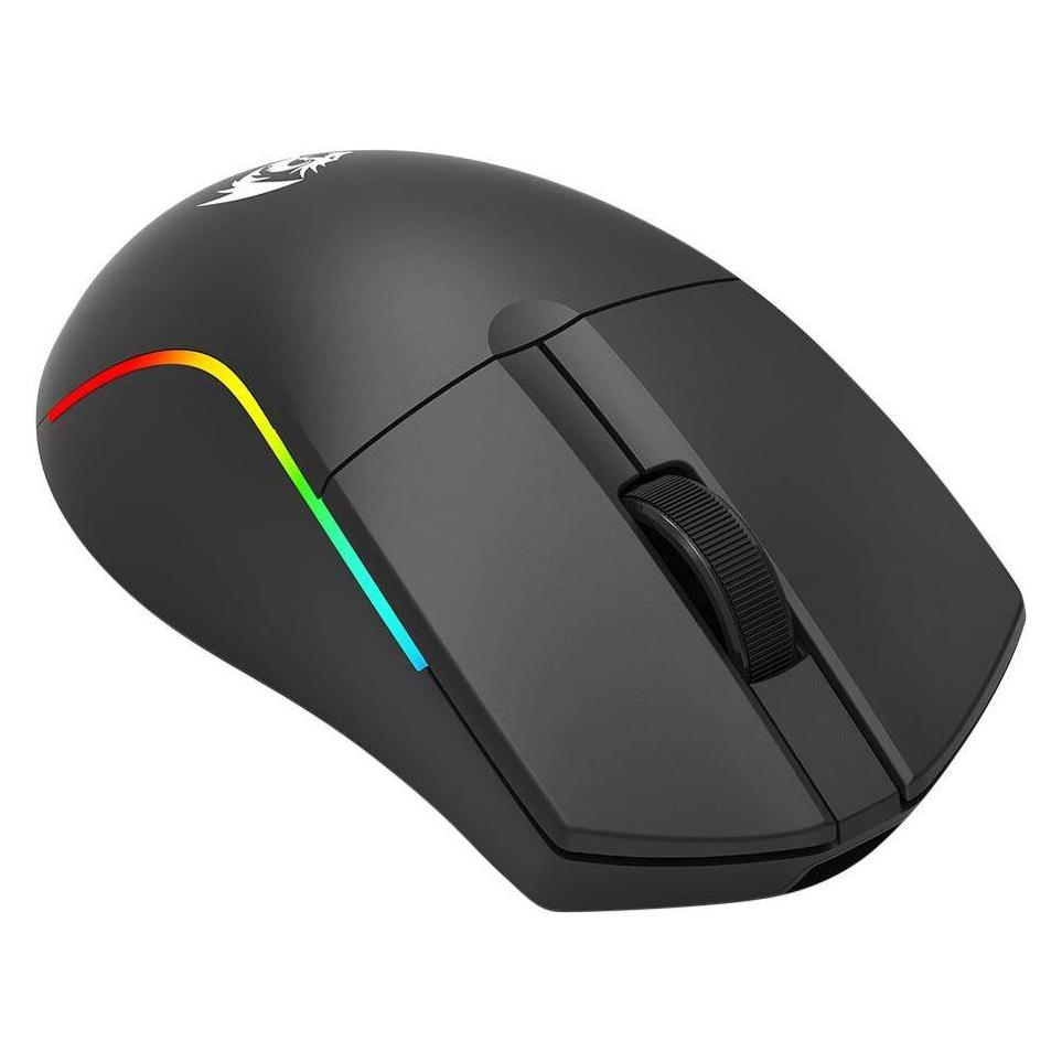 Redragon Deicide Standard Bluetooth wired and wireless gaming mouse, black, RGB lighting (Kabelgebunden, Kabellos) (65280622)