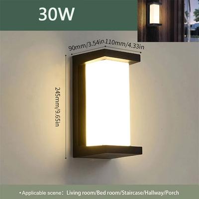 Inspire Curations Premium LED Outdoor Wall Light With Motion Sensor Waterproof Porch & Garden Lighting model B 30w Cold Radar Sensor