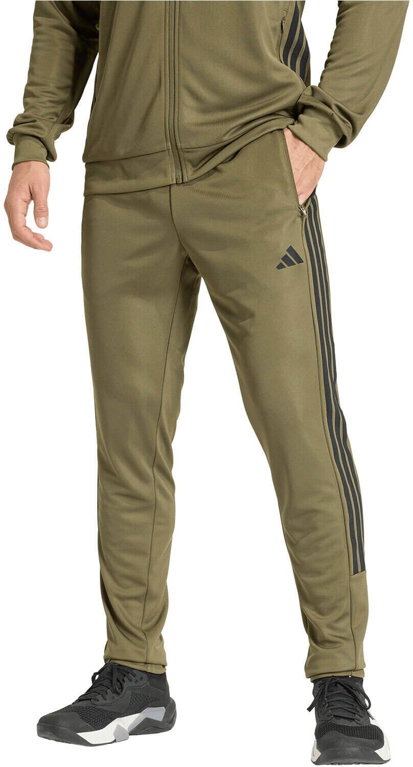 Adidas essentials all-set 3 stripes pantalon fitness hombre Verde (M)