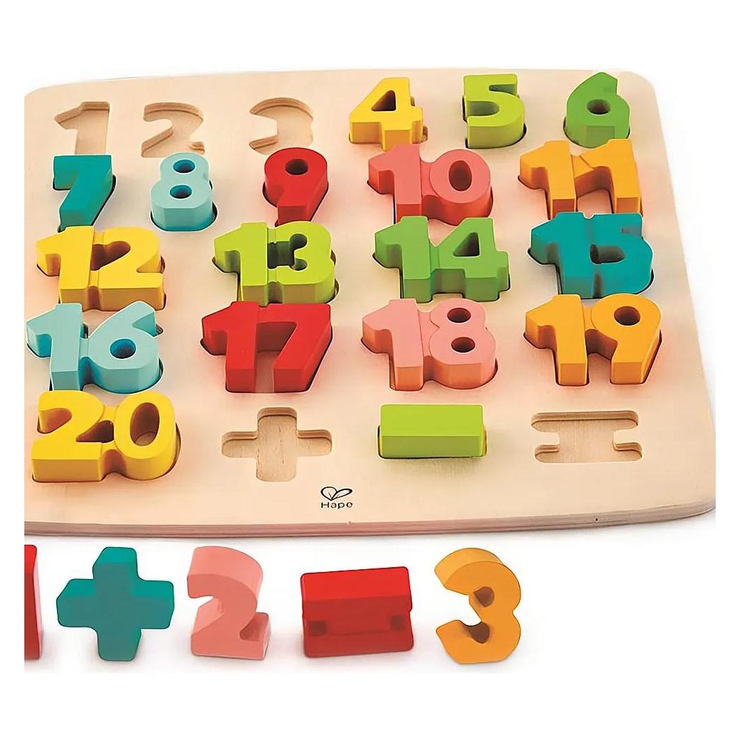 Hape Puzzle mit Zahlen und Rechensymbolen (E1550A)