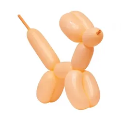 50 Modellierballons pastell orange