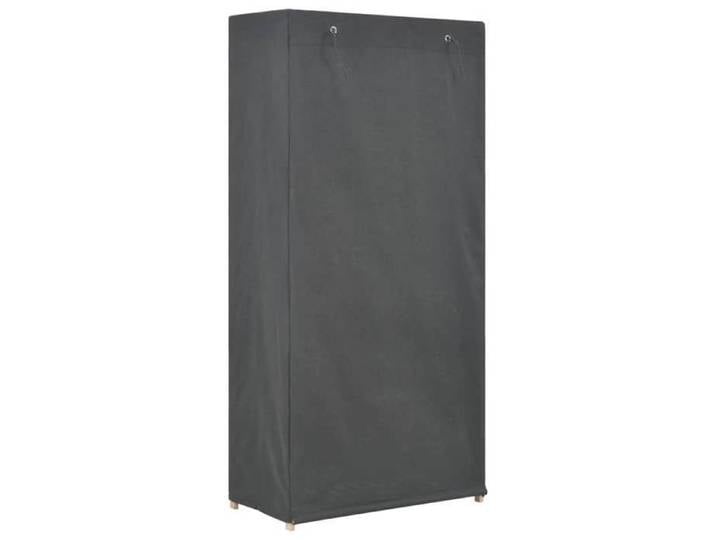 Garde-robe en tissu - VIDAXL - 3 niveaux - Gris - 79x40x170 cm - Contemporain - Fixation murale incluse - Coton 60%