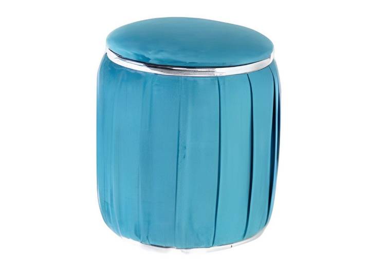 Xlmoebel Polsterhocker Blauer Holz Hocker von XLMOEBEL, modern und kompakt (Einzelartikel, 1 St., Polsterhocker), Made in Europa