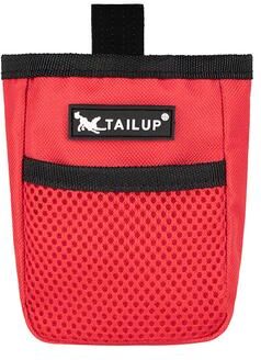 Uplifted Trends Portable Dog Training Treat Pouch For Obedience And Agility Adjustable Waist Bag For Pet Snacks red