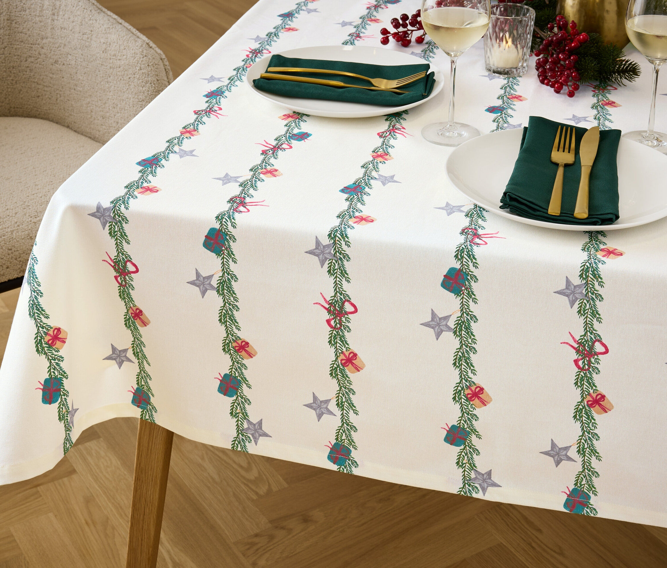 Tchibo - Tischdecke - weiss