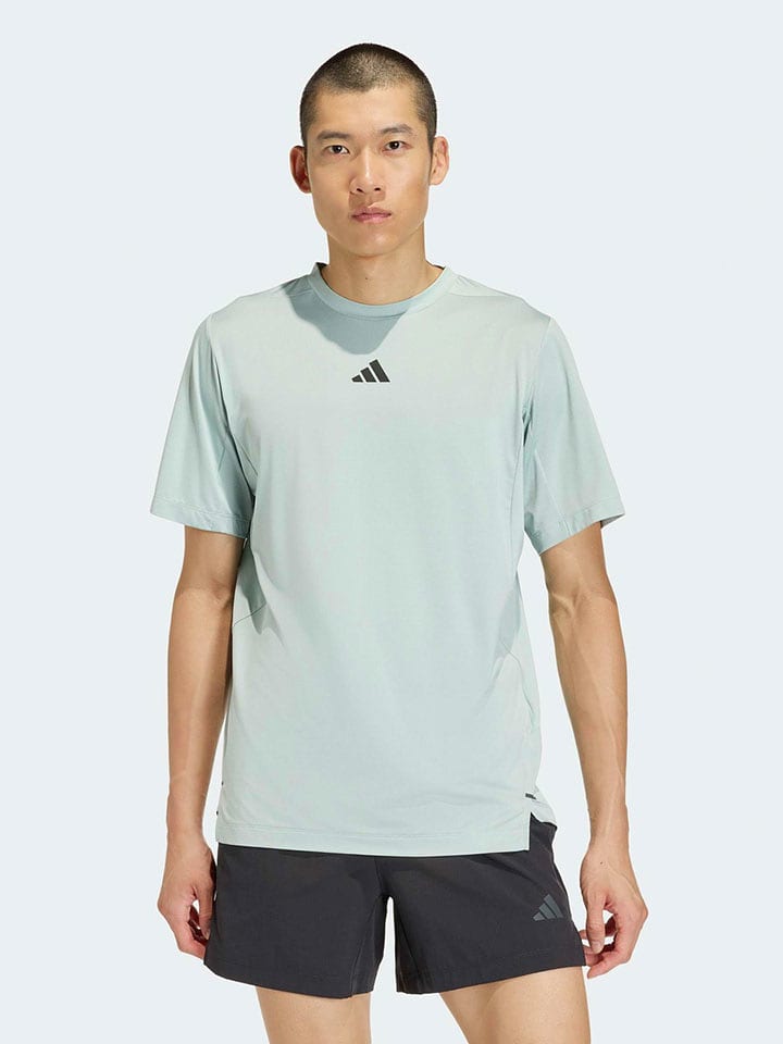 adidas Trainingsshirt in Hellblau - L