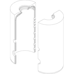 BOSCH Ersatzteil TTNR: 8735100589 Wärmeschutz Speicher P750-C everp