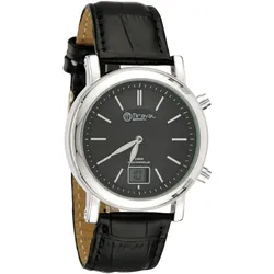 digi-tech GmbH Miraval Funk-Armbanduhr mit Lederarmband Funkuhr 42 mm Leder 20 mm Funksignal