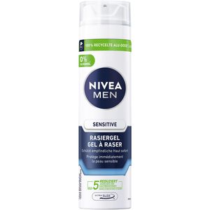 Nivea Rasiergel Men Sensitive, hautberuhigend, für Männer, mit Kamille, Vitamin E & Hamamelis, empfindliche Haut, 200 ml