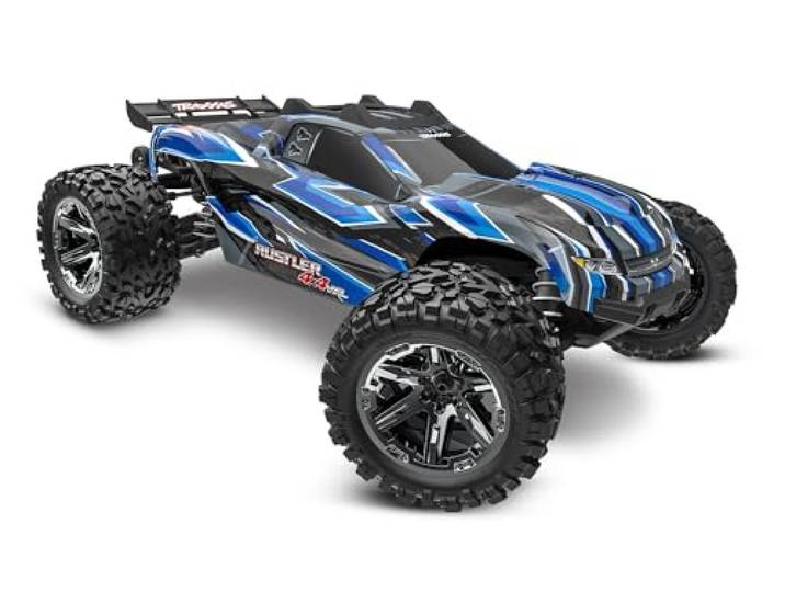 TRAXXAS Rustler 4X4 VXL Brushless RC Auto, LKW, Rennsport, 1:10, 65 mph, Blau, Erwachsene, männlich