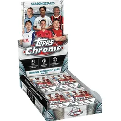 Topps 2024-25 ChromeÂ UEFA Club Competitions - Hobby Box