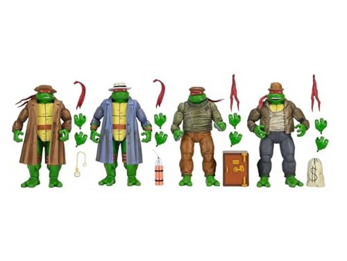 Teenage Mutant Ninja Turtles Action Figure 4 Pack Gangster Turtles 18 cm