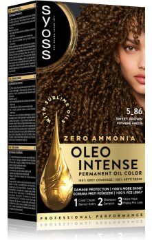 Syoss Oleo Intense cor para cabelo permanente com óleo tom 5_86 Sweet Brown 1 un.. Oleo Intense