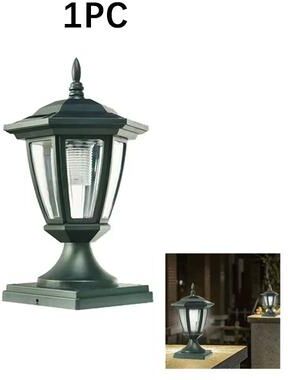 Uplifted Finds IP65 Solar Fence & Gate Post Lamp   High Brightness Waterproof Outdoor Security Light For Courtyards 1 Pc