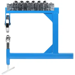Wiltec, Fahrzeug Werkzeug, Rollenstreckmaschine English Wheel 15mm 6 Rollen Blechbearbeitung Metall