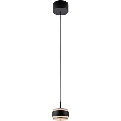 NEUHAUS PURE LED Pendelleuchte "PURE Falling Rings", schwarz (schwarz pearl, diamond), 1, H: 80cm, 1 Stk., Leuchten, Comfort Lift, CCT, dimmbar, Fernbedienung, Timer, LED Pendelleuchte