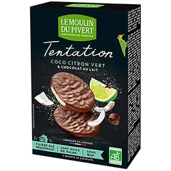 Tentation - Kekse mit Kokosnuss, Limette und Milchschokolade 115g