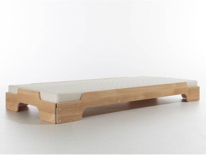 Stapel-Gartenliege Müller Möbelwerkstätten braun, Designer Rolf Heide, 93x23 cm