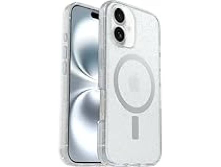 Otterbox Coque Symmetry Clear MagSafe pour iPhone 16, Stardust