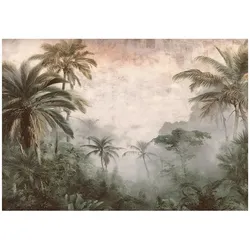 FOTOTAPETE Dschungel Beton Beige 300x210 cm