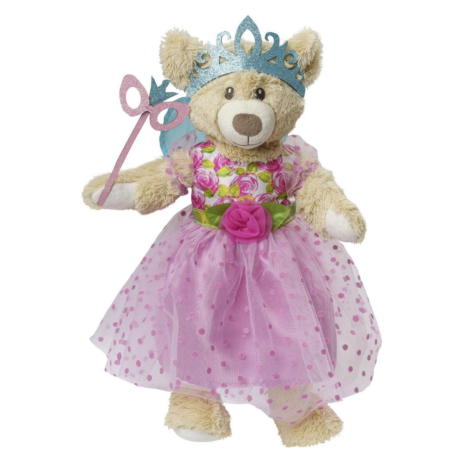 Heless Puppenkleid "Prinzessin Lillifee" mit Glitzerkrone und Augenmaske, 3-teilig, Gr. 35-45 cm (2440)