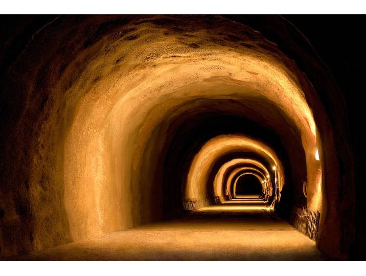 Fototapete PAPERMOON Visuell dynamischer Tunnel , bunt, B:3m L:2,23m, Vlies, Tapeten, Fototapete