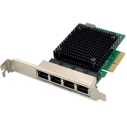 Digitus DN-10136 4-Port 2,5 Gigabit Ethernet Netzwerkkarte, RJ45, PCI Express, Realtek Chipsatz
