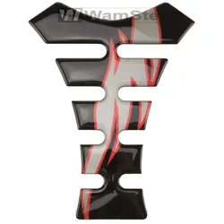 Tankpad Black/Red CarbonTankschutz 140mm x 180mm Polymer 3D