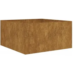 vidaXL, Hochbeet, Pflanzkübel 80x80x40 cm Cortenstahl, Farbe: Rostig