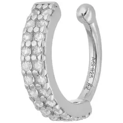 LEAF - EARCUFF - Zirkonia - silver