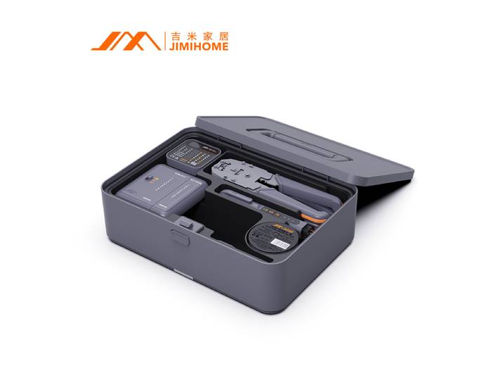 JIMIHOEM Kit d'outils réseau professionnel avec pince à câble réseau, testeur réseau, testeur d'induction boîte à outils empilable