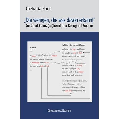 „Die wenigen, die was davon erkannt“, Taschenbuch von Christian M. Hanna, Königshausen u. Neumann, 978-3-8260-4652-0
