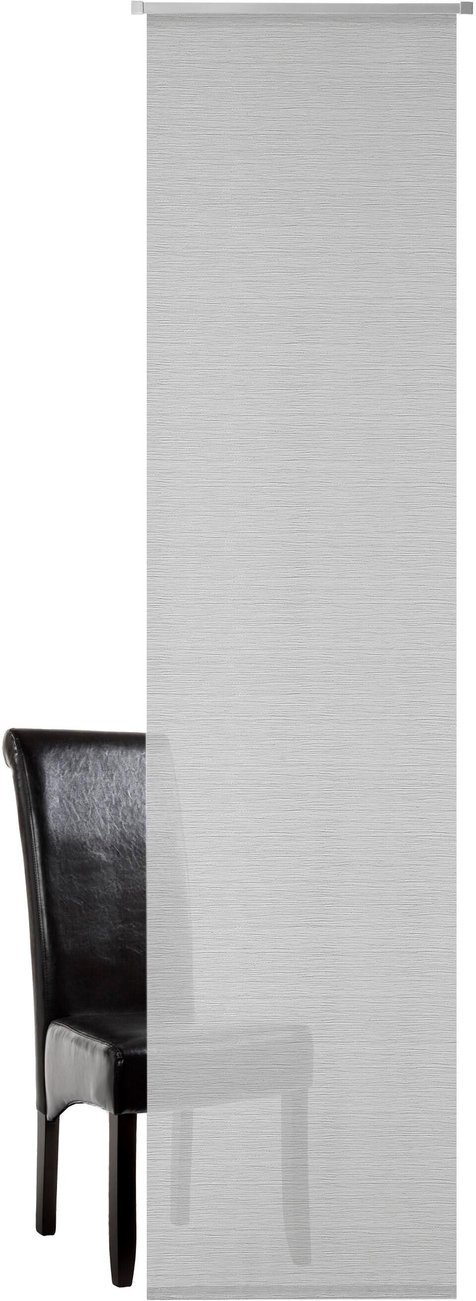 Neutex For You! Vorhang NEUTEX FOR YOU "Linola" Gr. 1, silber (silberfarben), B:60cm H:245cm, Jacquard, Leinen, Polyacryl, Polyester, Gardinen, Vorhang, HxB: 245x60, Schiebevorhang mit Alupaneelwagen silberfarben 245cm, Paneelwagen, 60cm