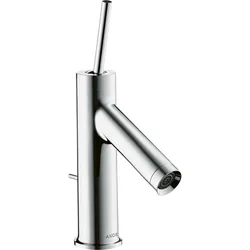 hansgrohe AXOR Starck Einhebel-Waschtischmischer 70 mit Pingriff für Handwaschbecken mit Zugstangen-Ablaufgarnitur, 10116000, Farbe: Chrom