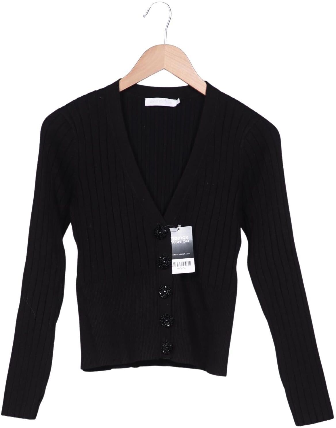 Anne Fontaine Damen Strickjacke, Schwarz, Gr. EU 40, Viskose / Synthetik - Second Hand