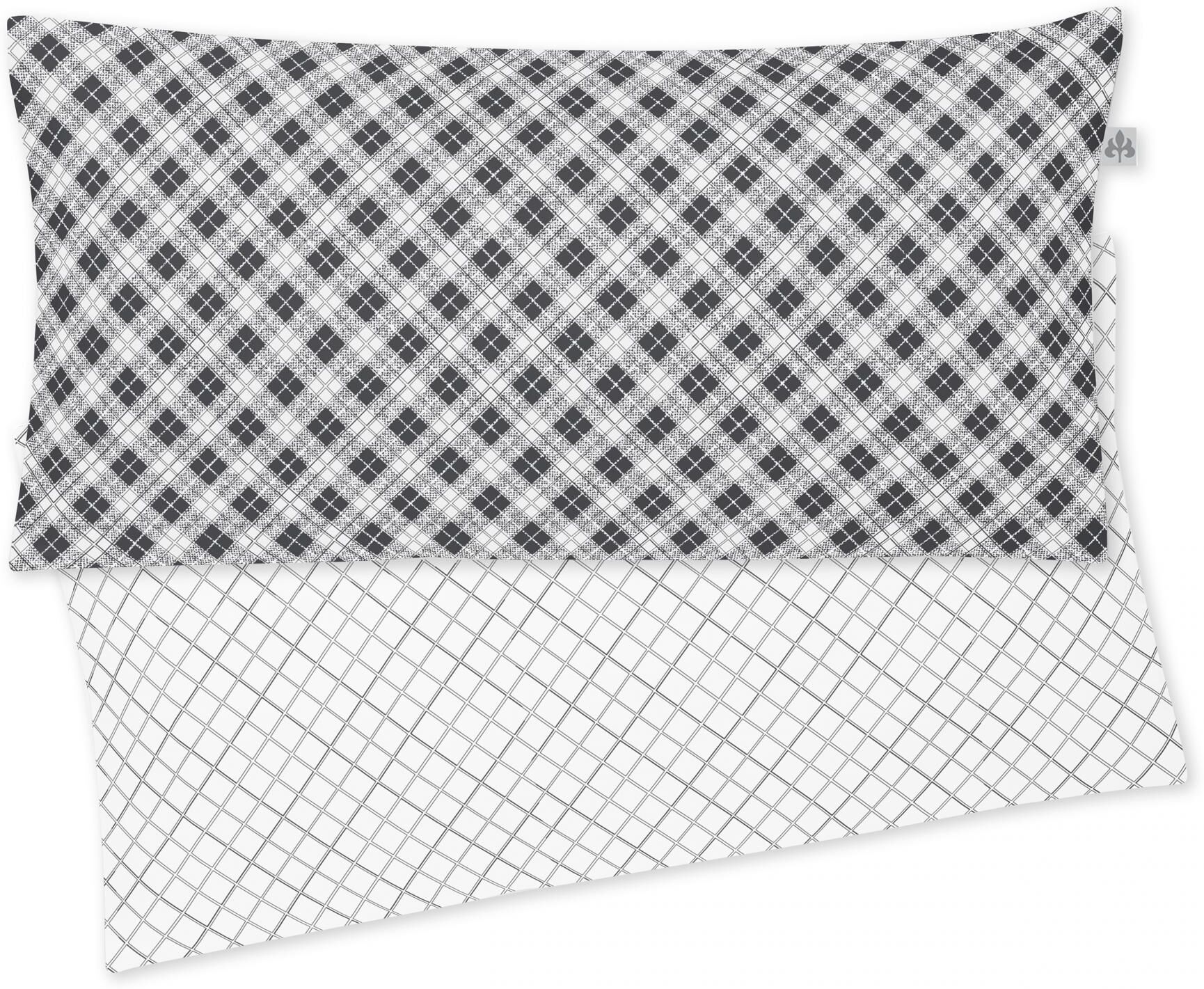 Kissenbezug IRISETTE "Bea", grau (grafit), B:80cm L:40cm, Mako-Satin, Obermaterial: 100% Baumwolle, Kissenbezüge, Kissenbezug, zeitlose Instagram-Blogger-Kollektion grafit B/L: 80cm x 40cm, 1 Stk., Mako-Satin
