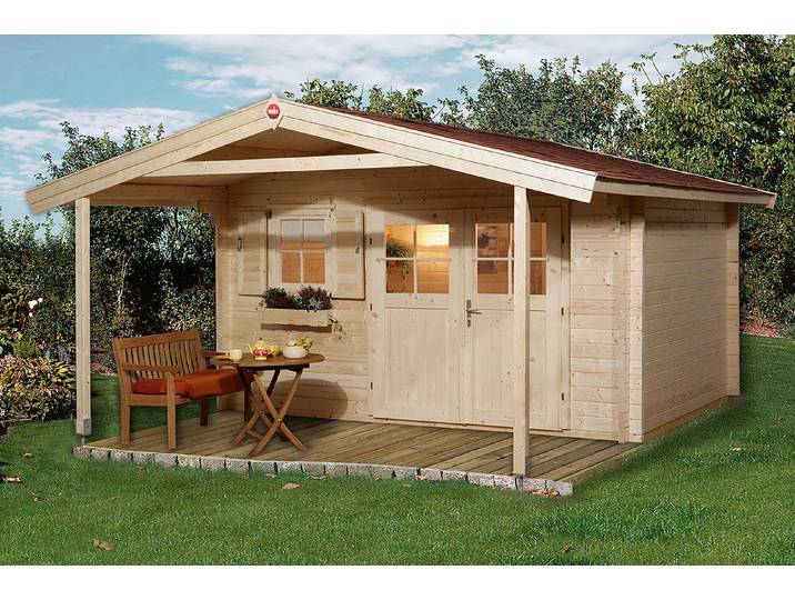 Weka Gartenhaus 136 A Gr. 2 Holz Natur 5.8 × 3.8 m