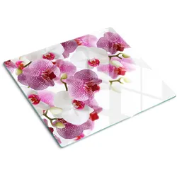 GLASPLATTE 60x52 cm Orchidee