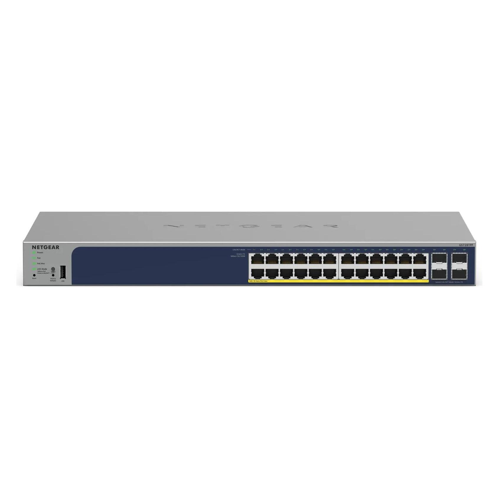 Netgear 28pt Ge Poe+ Smart Switch (28 Ports) (GS728TPP-300EUS)