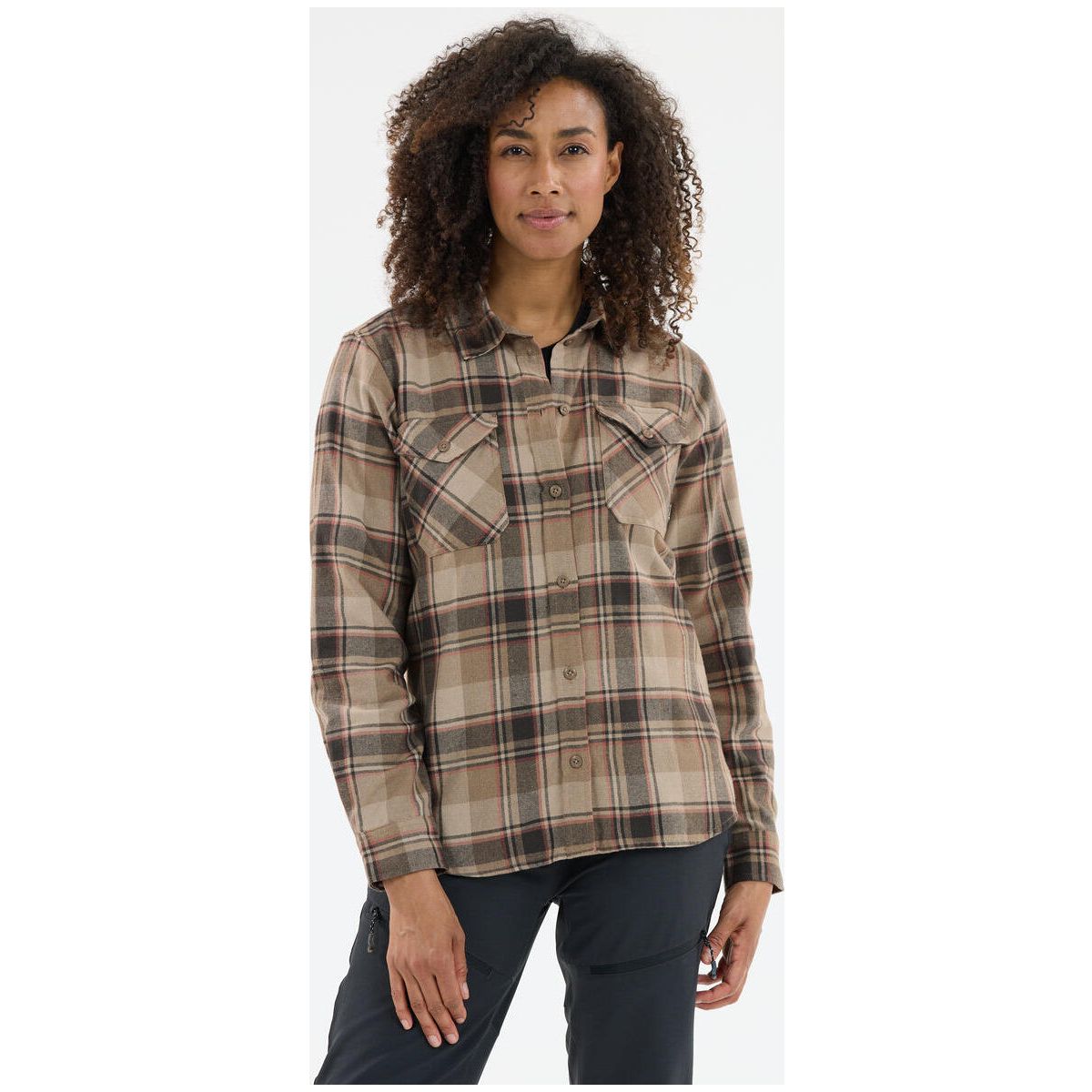 Whistler Bargo W Checked Shirt fallen rock (3040) 48 W251949-3040-48
