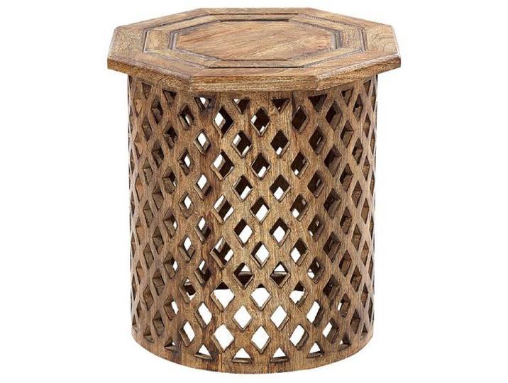 Table d'appoint en bois de manguier sombre KHANPUR