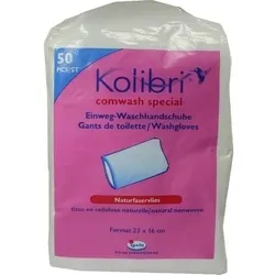 KOLIBRI comwash special Waschhandsch.16x24cm weiß 50 St